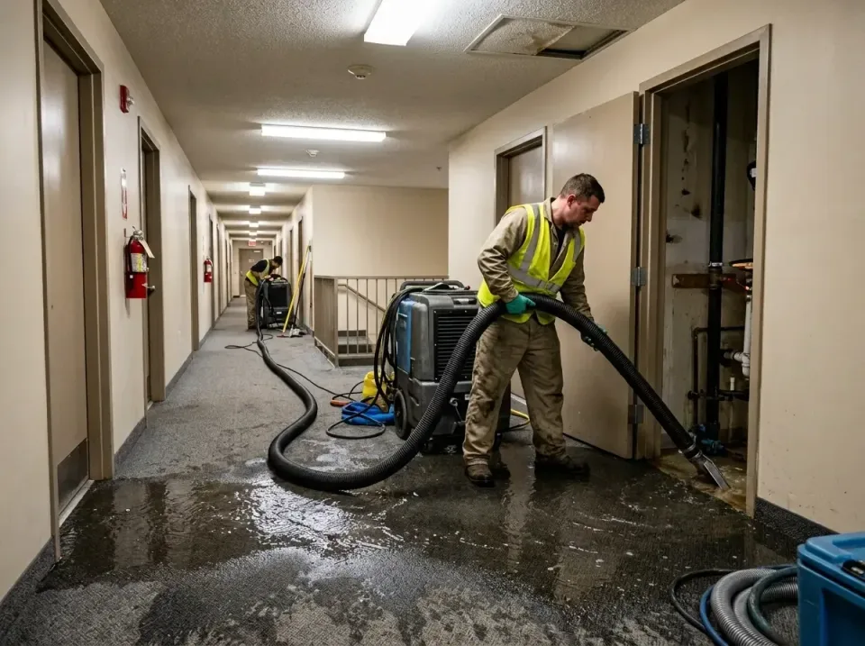 multi-unit-apartment-hallway-f-005 — frequently asked questions, Emergency Burst Pipe Water Extraction & Removal in Glenarde…